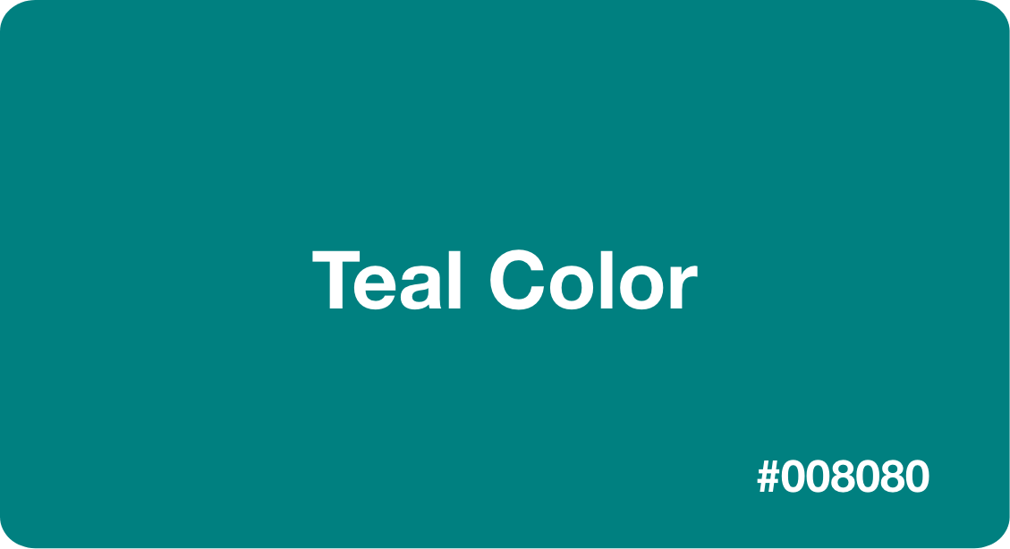 Teal Color HEX Code 008080 Teal color hex code 008080